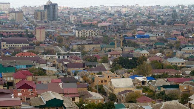 Вид на Дербент со смотровой площадки