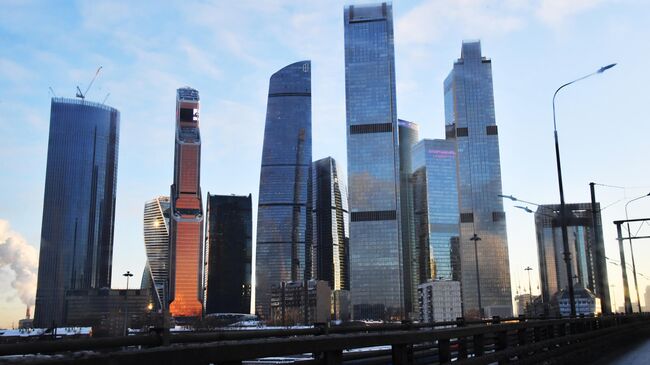 Небоскребы делового центра Москва-сити