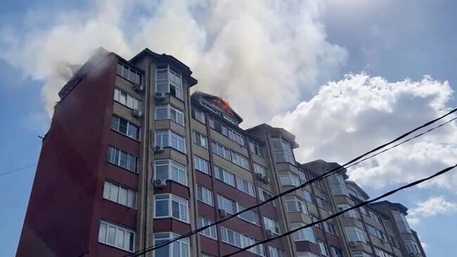 Пожар в Подольске