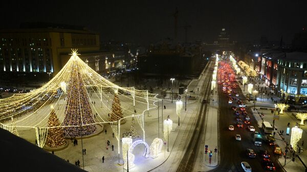Новогоднее украшение Москвы Новогоднее украшение Москвы