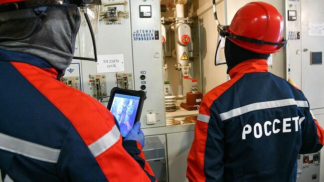 Сотрудники компании Россети Московский регион