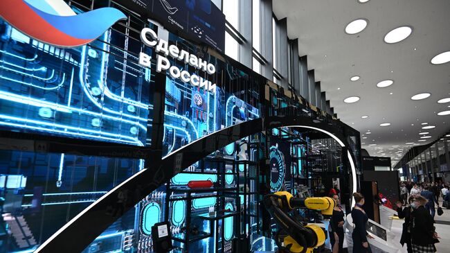 Стенд Российского экспортного центра на выставке XXV Петербургского международного экономического форума