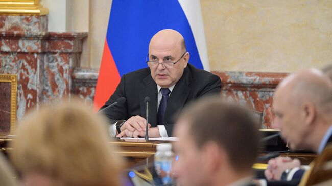Председатель правительства РФ Михаил Мишустин проводит заседание кабинета министров РФ