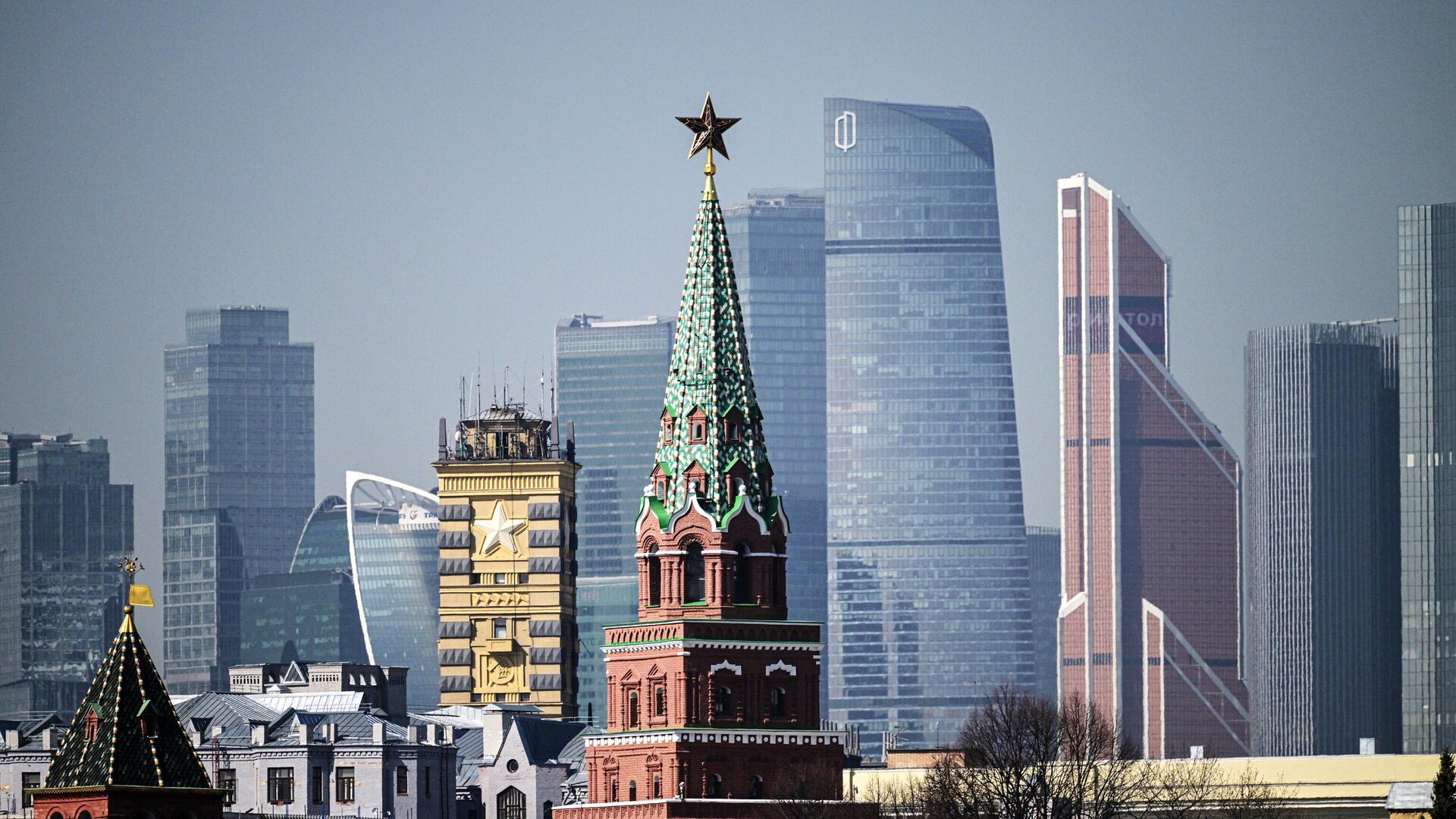 Кремль и международный деловой центр Москва-Сити - РИА Новости, 1920, 04.05.2025