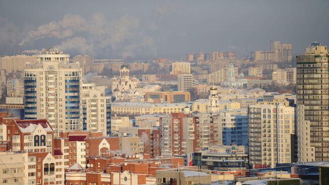 Жилые дома в центре города Екатеринбурга