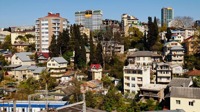 Вид на микрорайон Светлана в Сочи