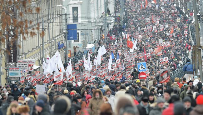 Марш оппозиции в Москве