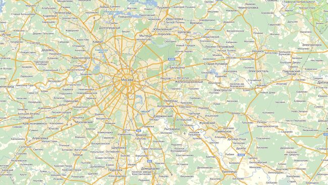 Карта Московской области